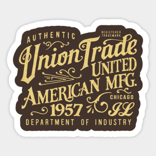 Union Trade Vintage Sticker